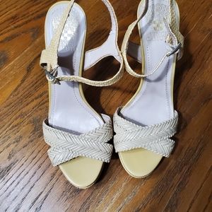 Tan Size 8.5 Vince Camuto strappy heels